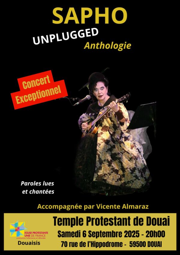 Concert de Sapho Unplugged au Temple de Douai